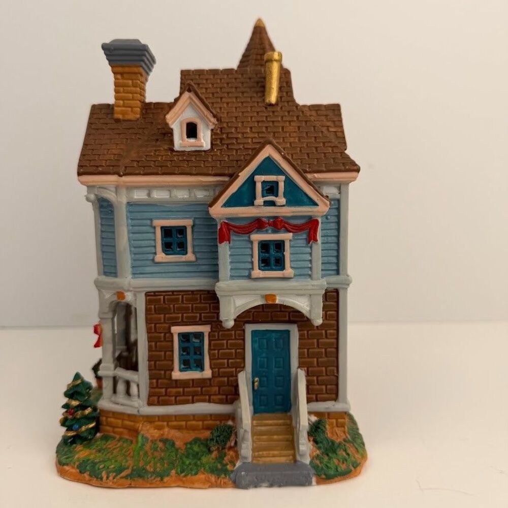 Lemax Christmas Village 2010 Plymouth Corners "Evans Residence" Lighted Building - Picture 7 of 16